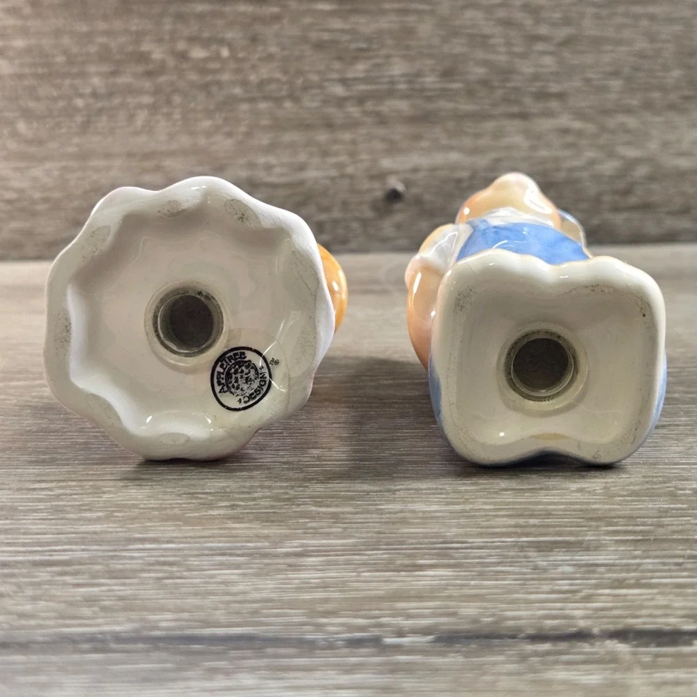 Appletree Design Ceramic Bunny Rabbit Salt Pepper Shakers Easter Spring Set